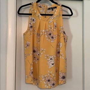 Yellow floral tank